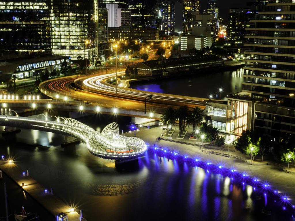 Docklands After Dark by David Reinhard