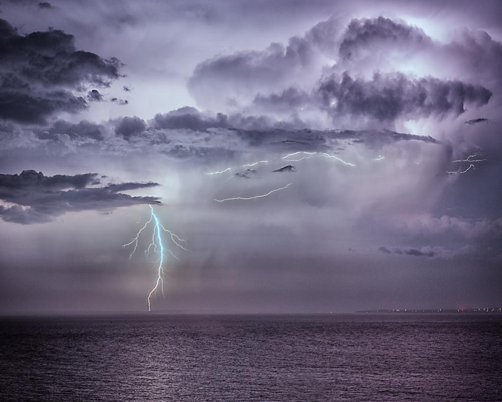 Lightning over Phillip Island by Mark Sutton