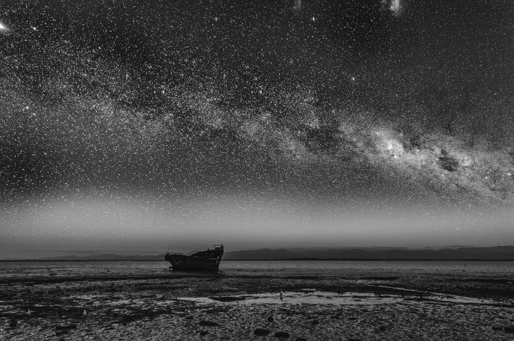 Milky Way on the Mudflats by Peter Calder