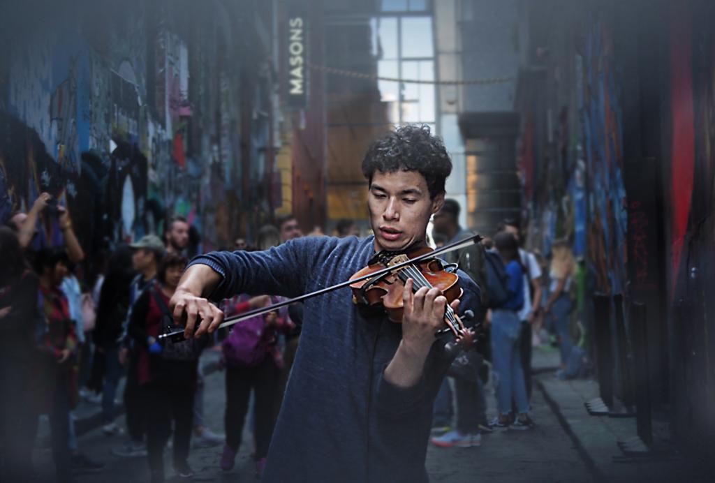 Street Violinist by Peter Hammer