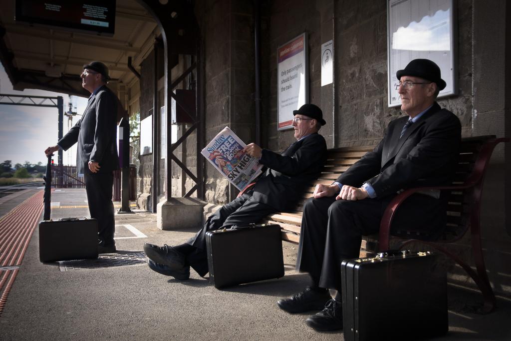 Waiting for the Train by David Skinner