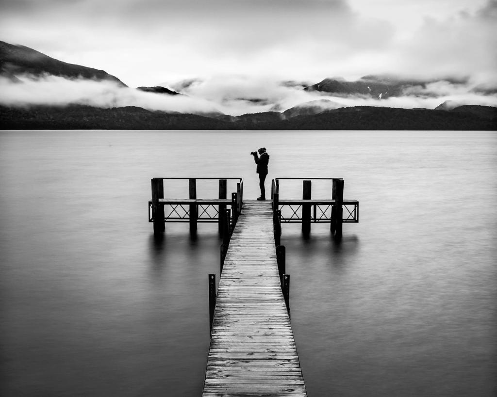 Photographer at the Lake by Liz Mann