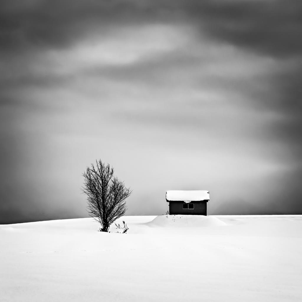 Winter Hut Hokkaido by Malcolm Gamble