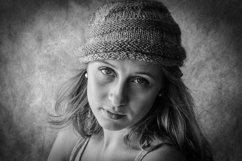 Grace in Beanie by Margaret Edwards