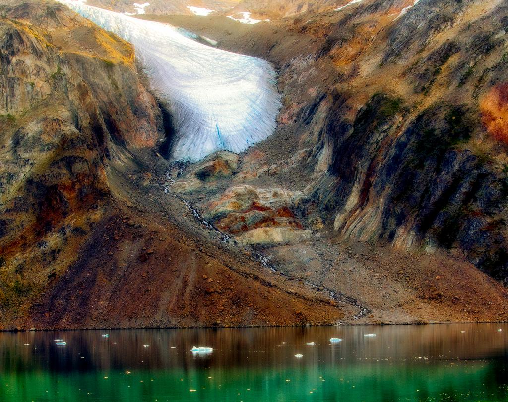 Glacier in Greenland by Mary de la Lande