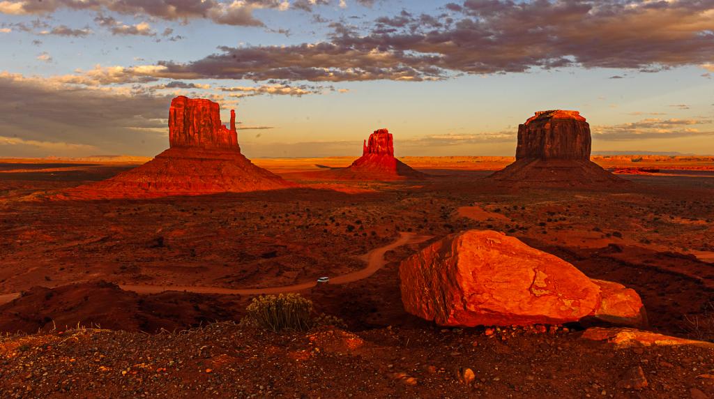 Monument Valley at End of Day by Peter Calder