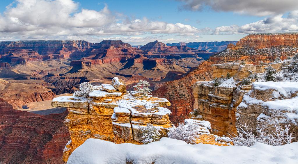 Winter touch in Grand Canyon by Suzanne Calder