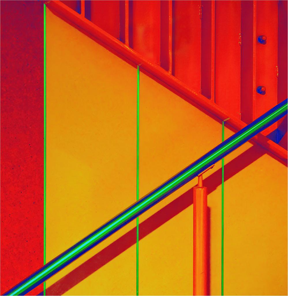 Technicolour Staircase by Ray Bowden
