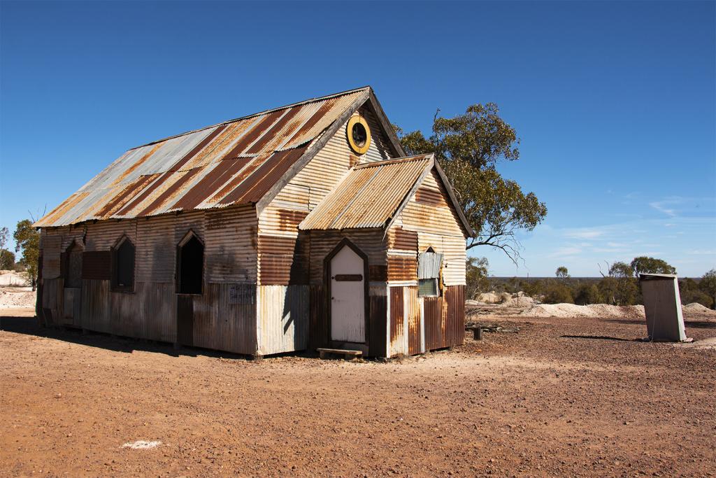 Rusty Outback Church by Liz Furey